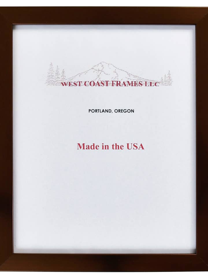 62355 Bronze 1/4" Poly Contemporary Picture Frame - Glass for wholesale by West Coast Frames LLC
