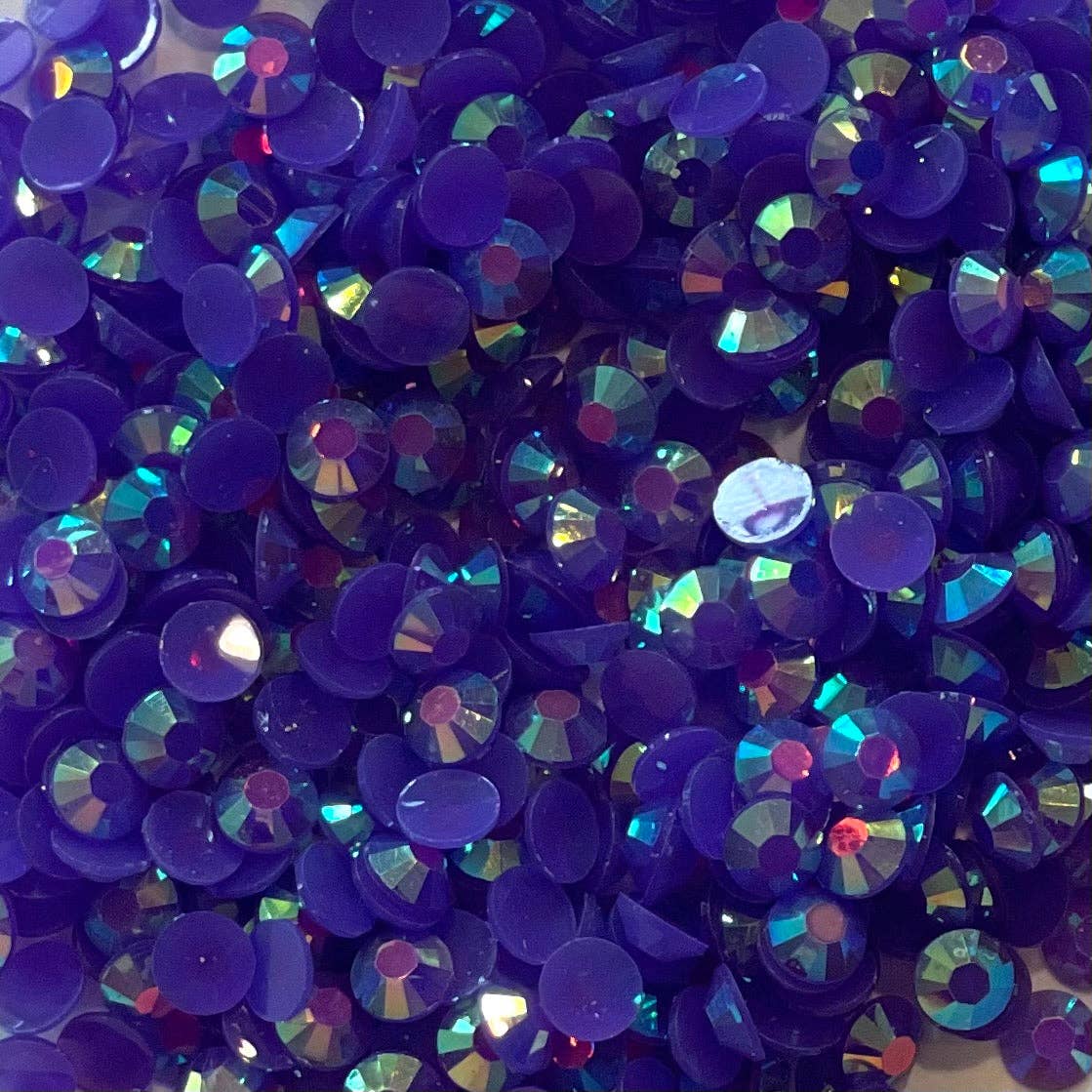 One Stop Cups - Wholesale Craft Supplies - Dark Purple AB Jelly Rhinestone2