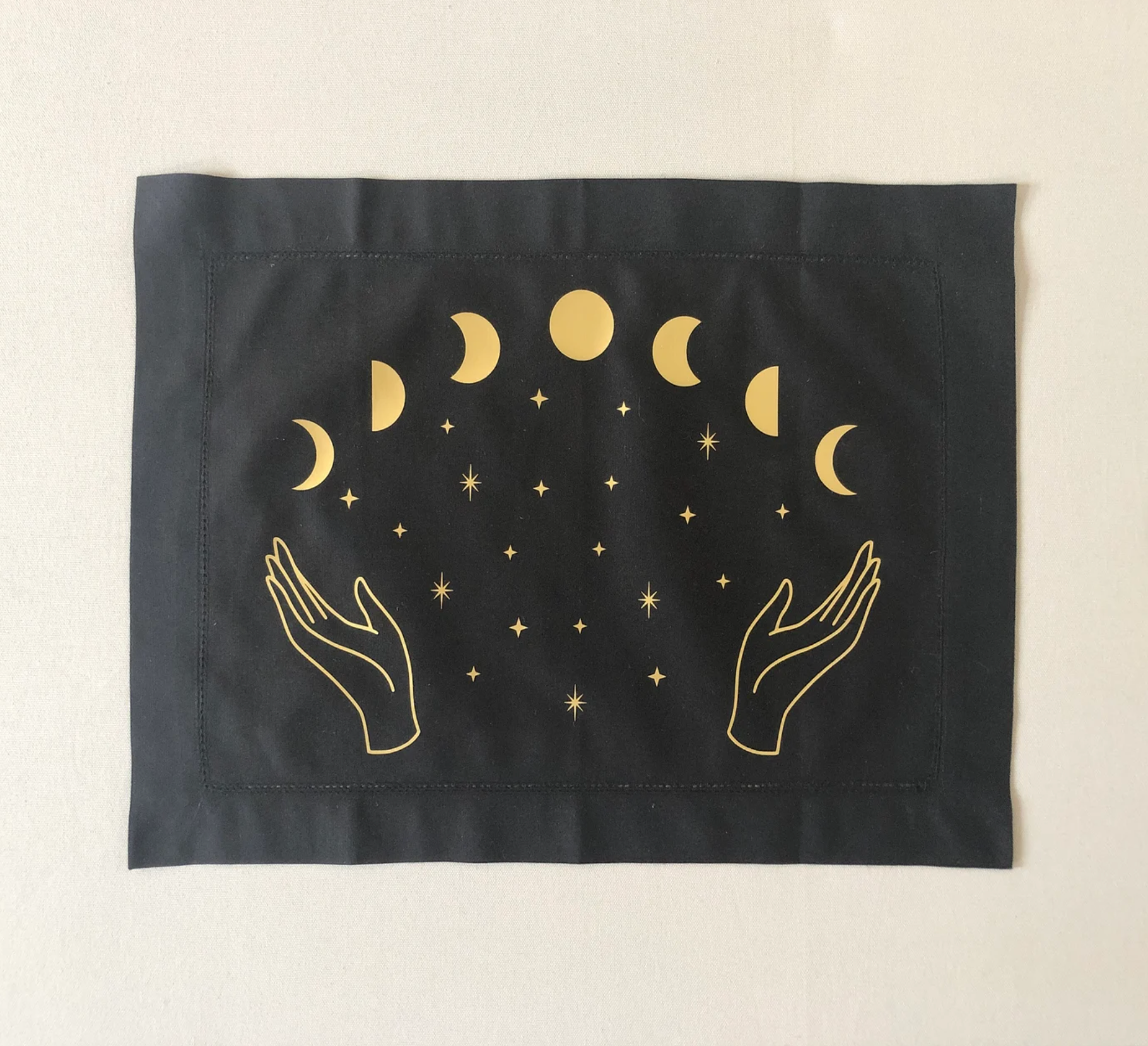 Wishcraft Goods – wholesale Tapestry/textile – Mystic Moon Phases Altar Cloth1