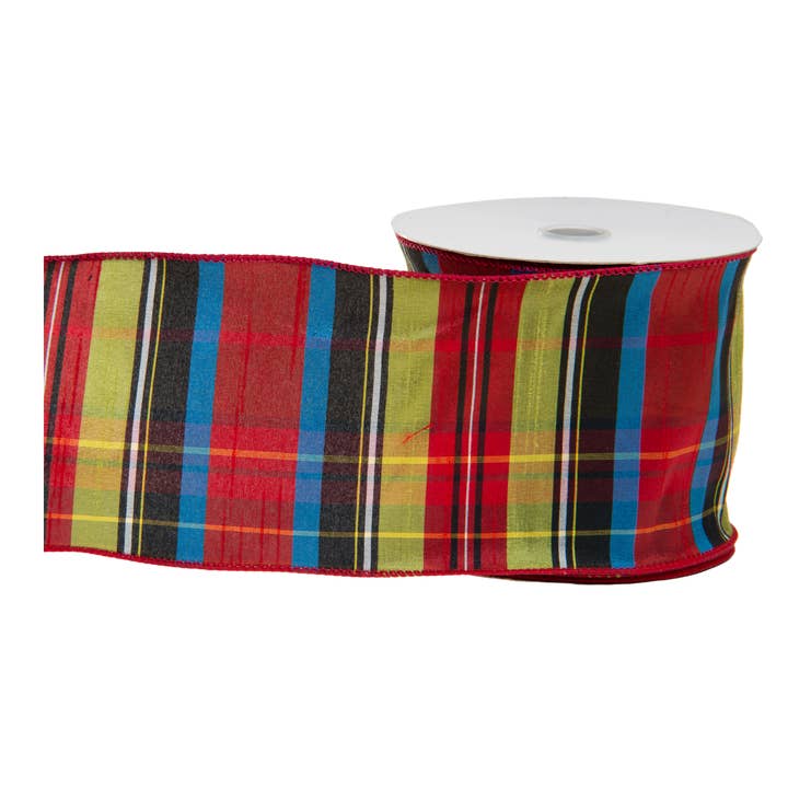 Jacobson - Wholesale Ribbon - Gift Wrapping - 20YD - Tartan Pattern Ribbon - Wired Edge3