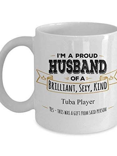 Tuba Player Mug, Tuba Player Gifts, Husband Coffee Mug for wholesale by CustomHappy