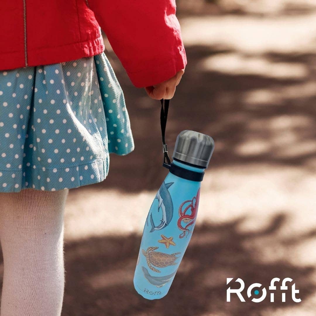ROFFT USA LLC - Wholesale Water Bottle - 20 oz Insulated Water Bottle - Leak Proof, Stainless Steel, Thermo Bottle for Hot and Cold Drinks, Double Wall Insulation, Portable Water Flask for Travel, Outdoor12