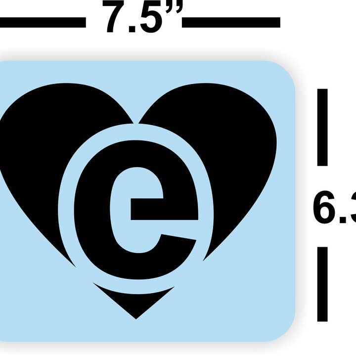 Barn Star Painting - Wholesale Stencil/Craft Die - Valentine's Welcome Heart Stencil Kit3