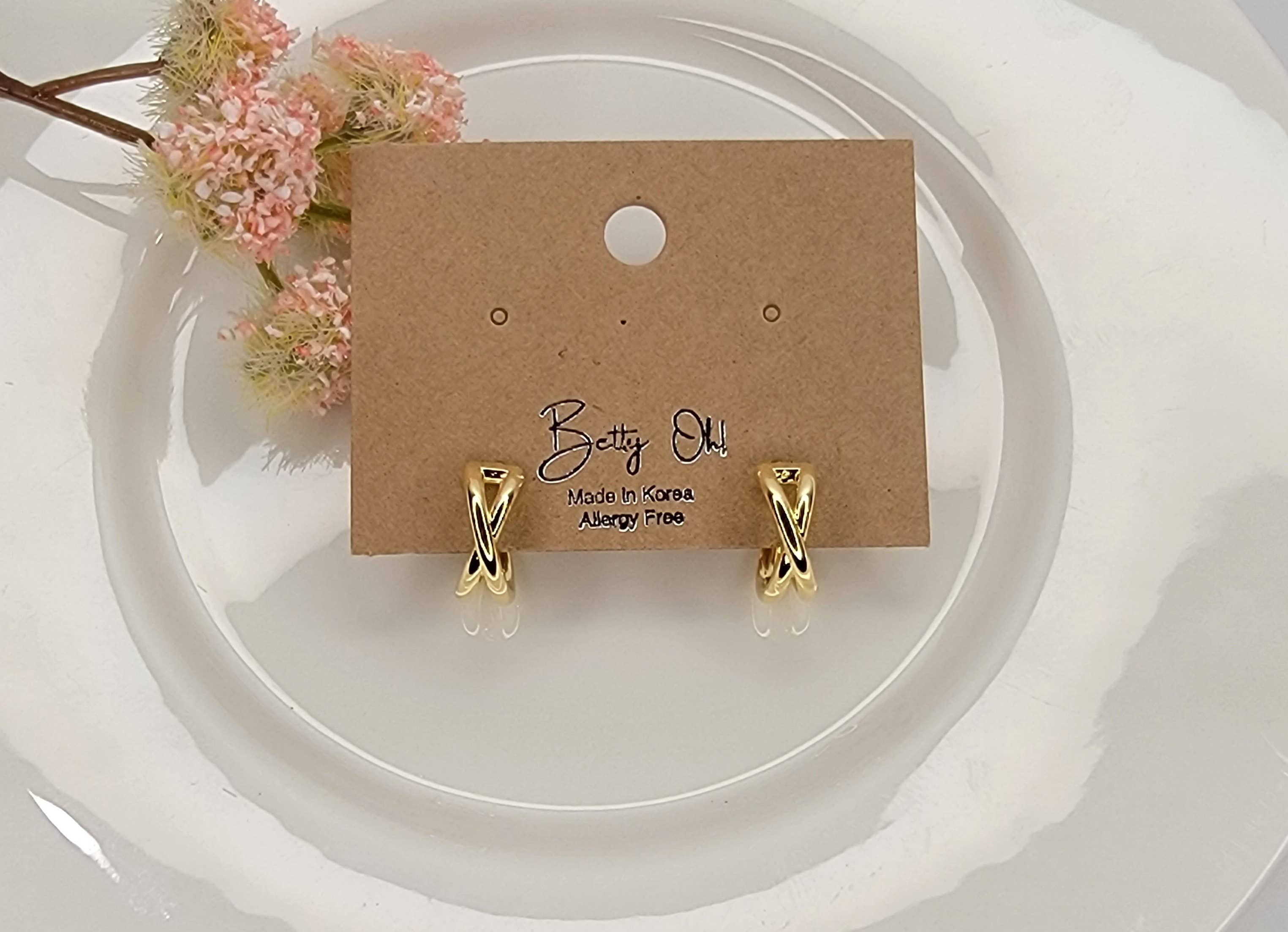 BETTYOH INC – wholesale Hoop-örhängen – X-CROSS HOOP-ÖRHÄNGEN.1