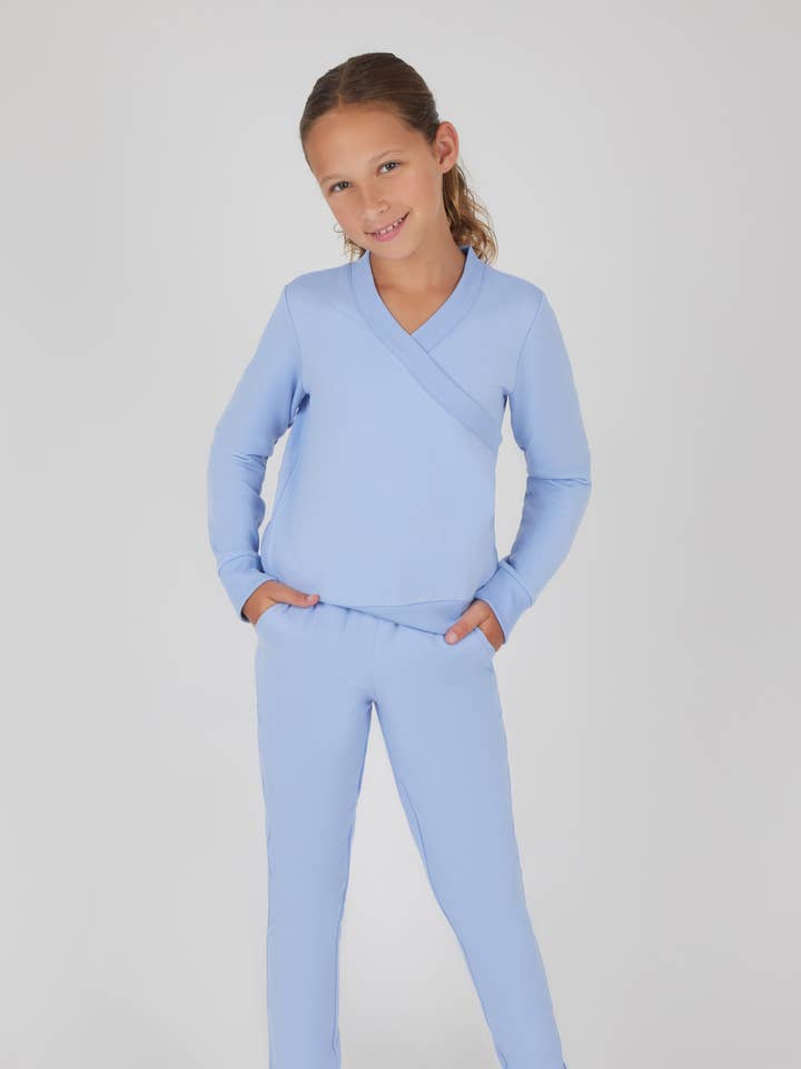Meisjes Cross Over Pullover en Jogger - Set voor wholesale door 90 Degree by Reflex & Yogalicious