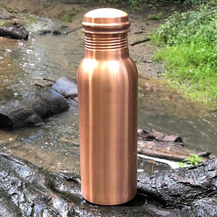 El'Cobre-Ecozonelifestyle - Wholesale Water bottle - Elegant Plain Copper Water Bottle Matt - 700ML4