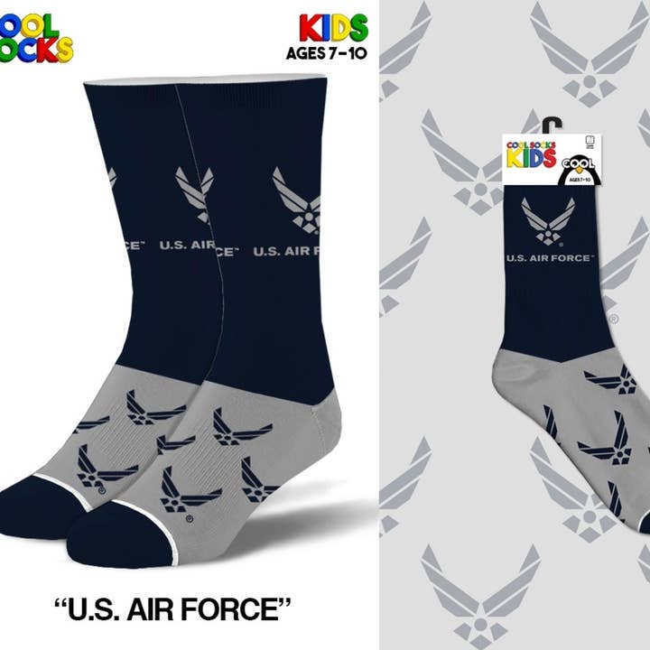 US Air Force 7-10 Socks - Kids for wholesale by Cool Socks