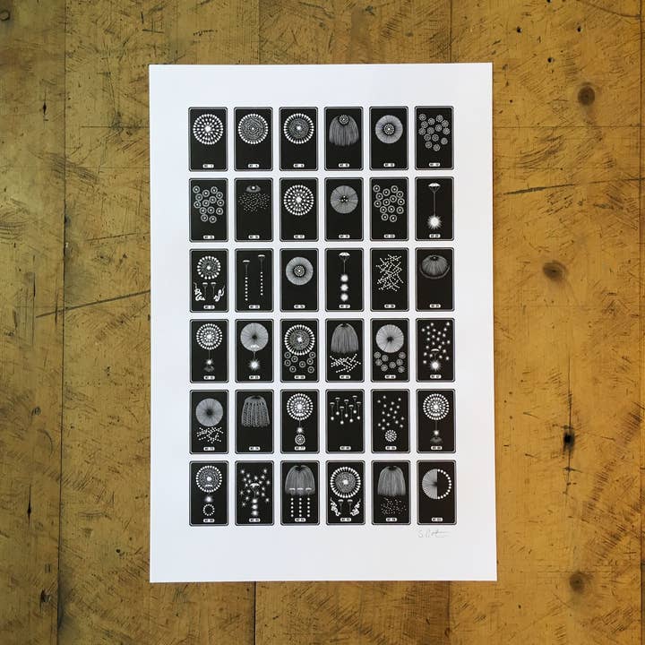 A Few Fireworks Letterpress Print - 12" x 18" for wholesale by Green Bird Press