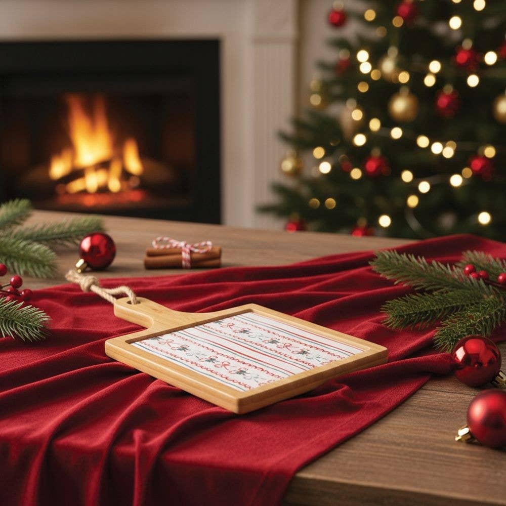 VdE Tivoli 1996 – wholesale Prydnadsset – XMAS FIOCCHI SKÄRBRÄDA 19,5x13 KERAMIK/BAMBU1