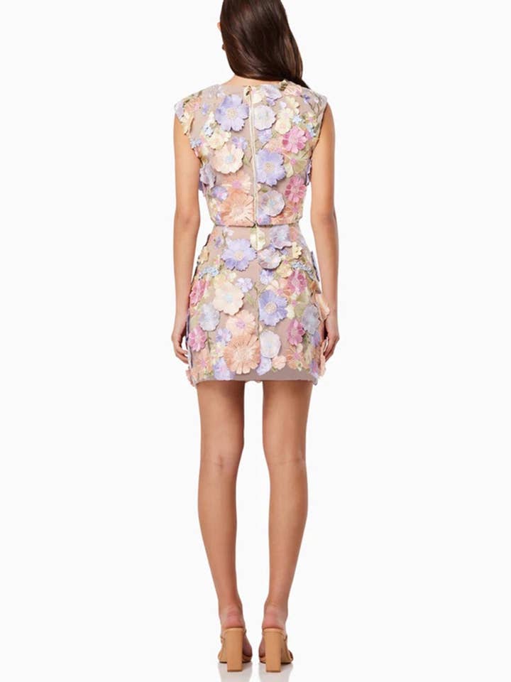 Blue Flower SY066 Elegant Embroidered Crochet Ensemble for wholesale on Faire1