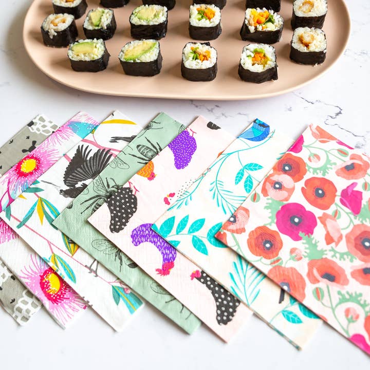 Allgifts Australia - Wholesale Disposable napkin - Paper Napkins - Bright Hens