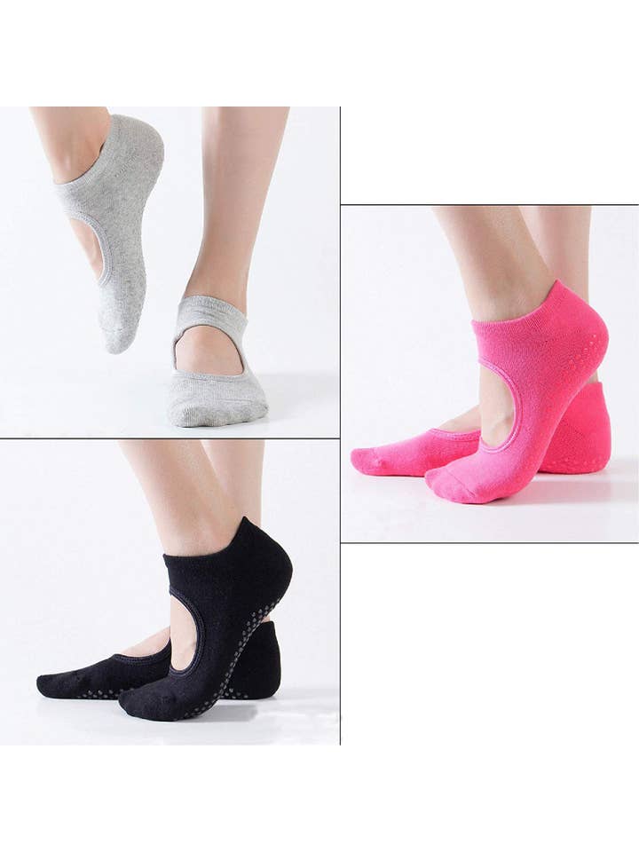 Multi 3-Pack Yoga Sock Set for wholesale on Faire2