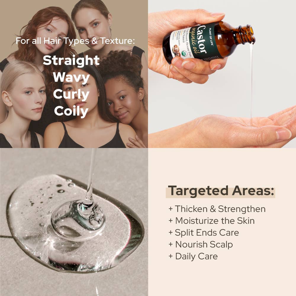 Plant of Life – wholesale Hårolja – Castorolja | Ekologisk | Stärker och vårdar hår & ögonbryn2