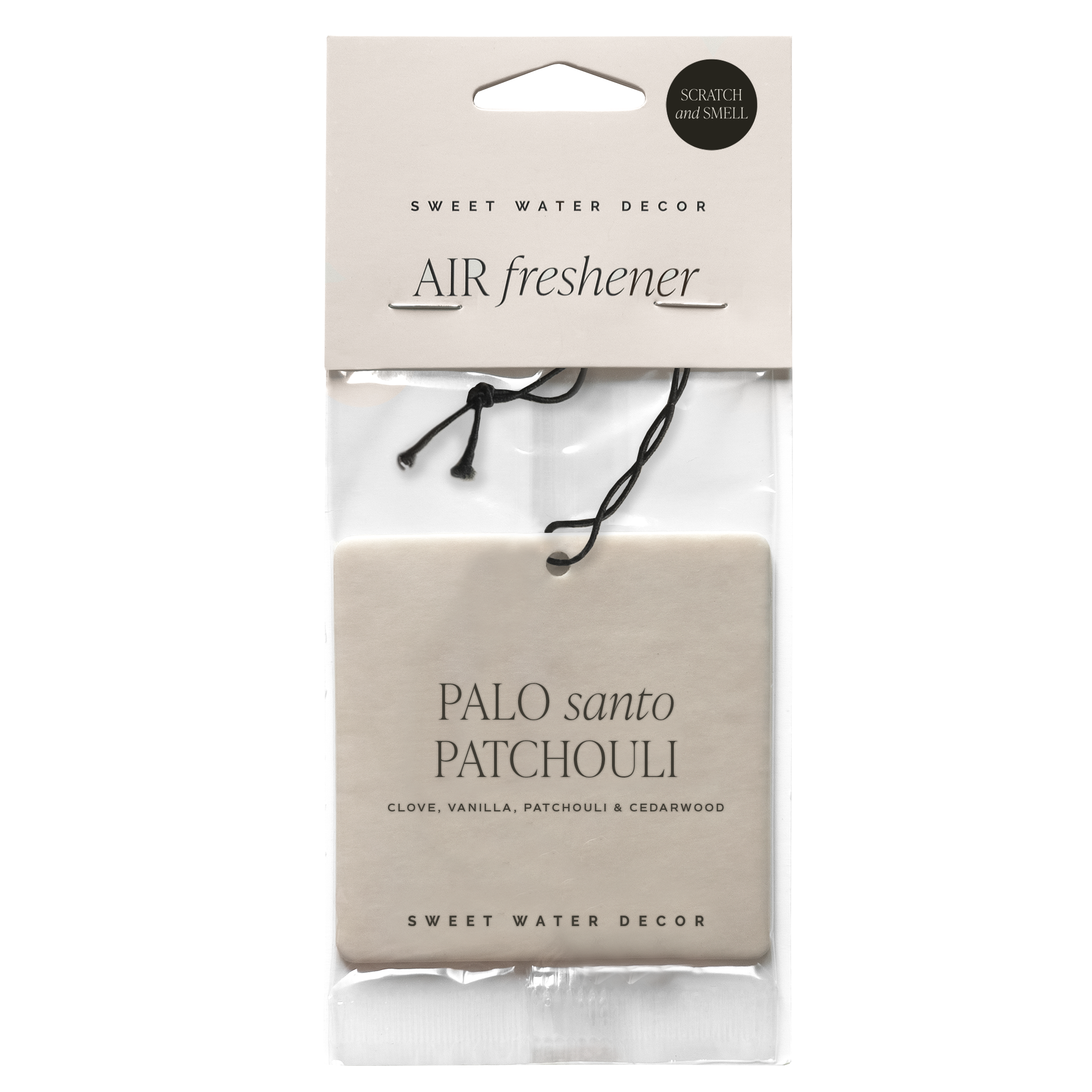 Sweet Water Decor - Wholesale Air Freshener - Palo Santo Patchouli Hanging Air Freshener - Gifts0