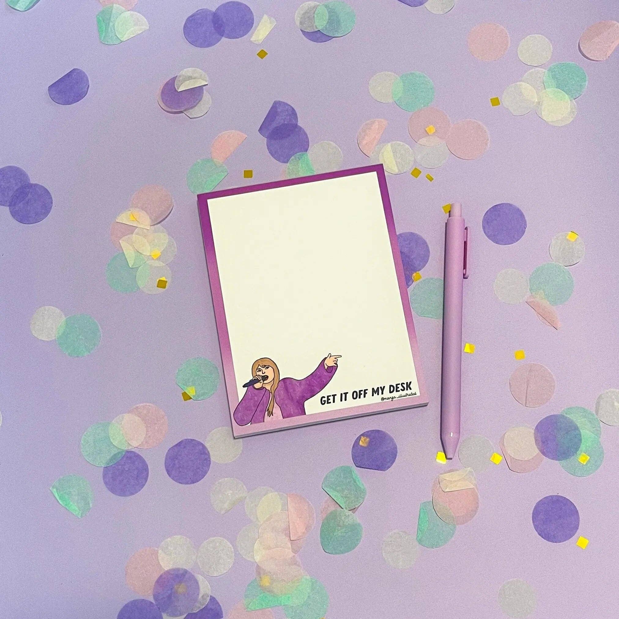 MangoIllustrated - Wholesale Notepad - Get it off my desk notepad3