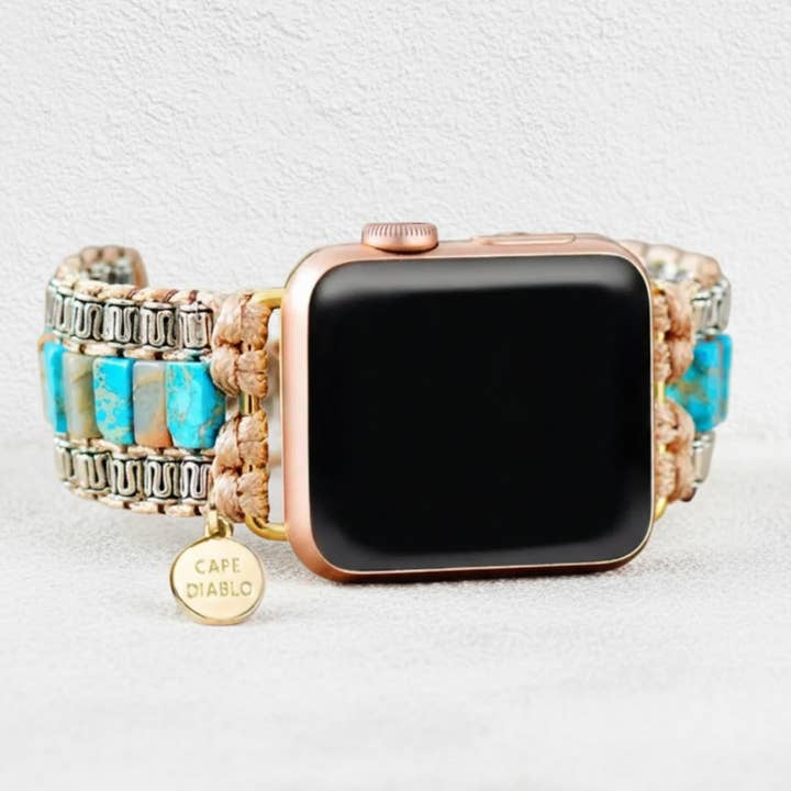 Bracelet Apple Divine Ivory Turquoise pour la vente par Cape Diablo