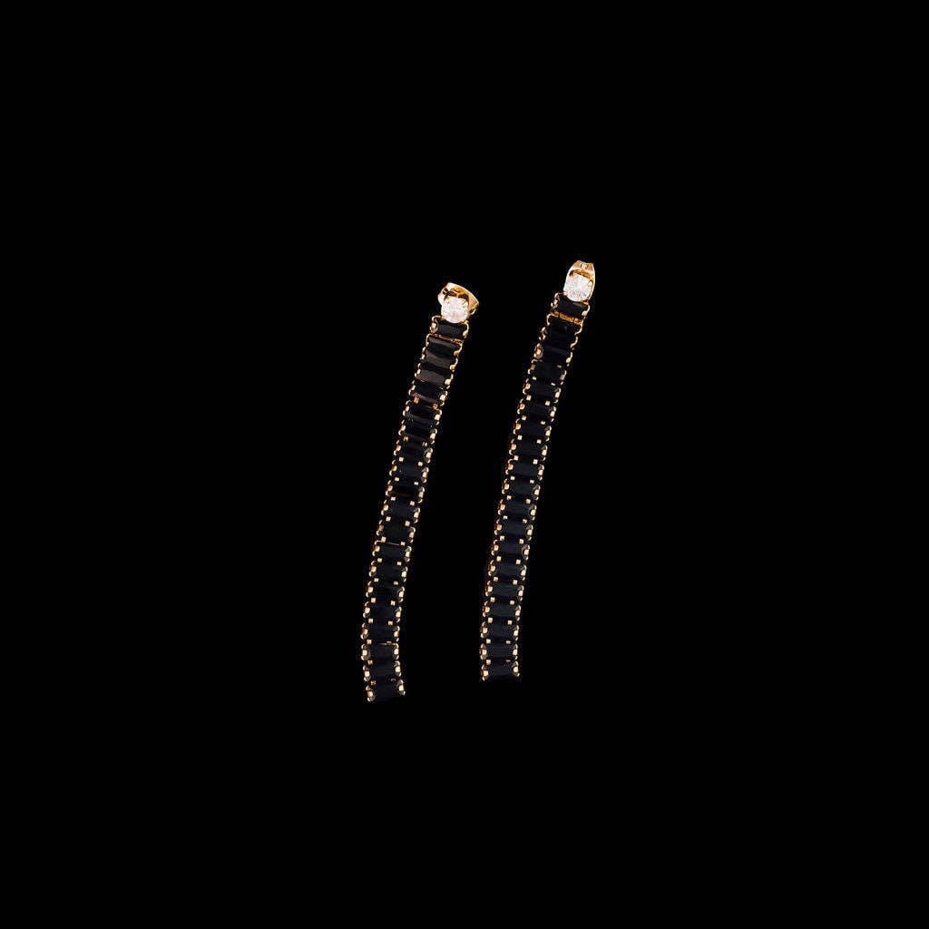 Steward & James - Wholesale Dangle Earrings - Kelce Dangle Earrings in Black