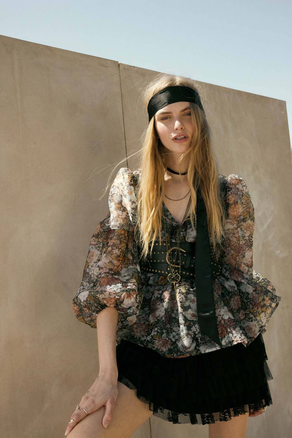 Promesa USA - Wholesale Skirt - Women's - Lace and Tulle Tiered Ruffle Mini Skirt3