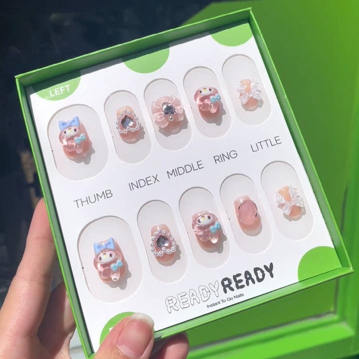 Melody - Instant nails, Handmade Luxury Press on nails, Fashion Accessories for wholesale by READY READY Instant nail