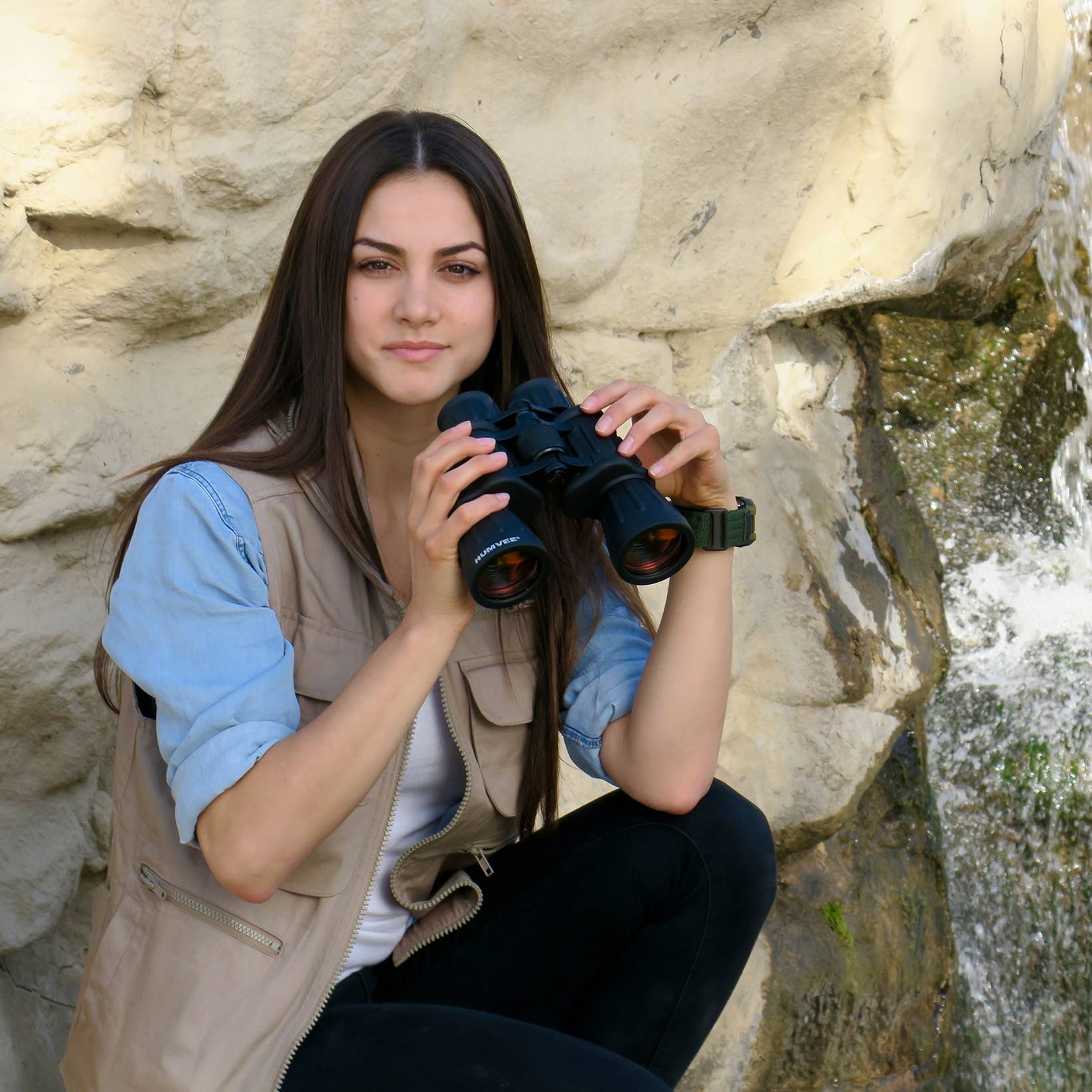 CALIBER GOURMET / CAMPCO – Engroshandel Kikkert – Humvee 10x50 feltkikkerter, sort2