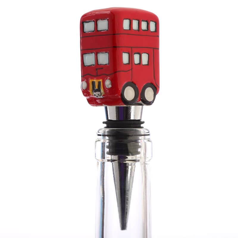 Puckator Ltd - Wholesale Wine Stopper - Ceramic London Icons Routemaster Bus Bottle Stopper1