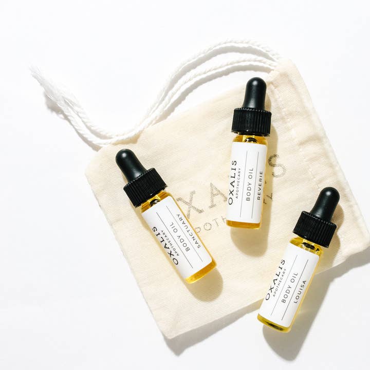 Oxalis Apothecary - Wholesale Bath/Body Oil - Body Oil Sample Bag