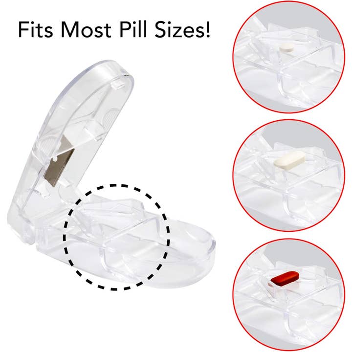 Innovarix - Wholesale Pill Organizer - Apex Pill Splitter with Double Beveled Cutting Blade 4