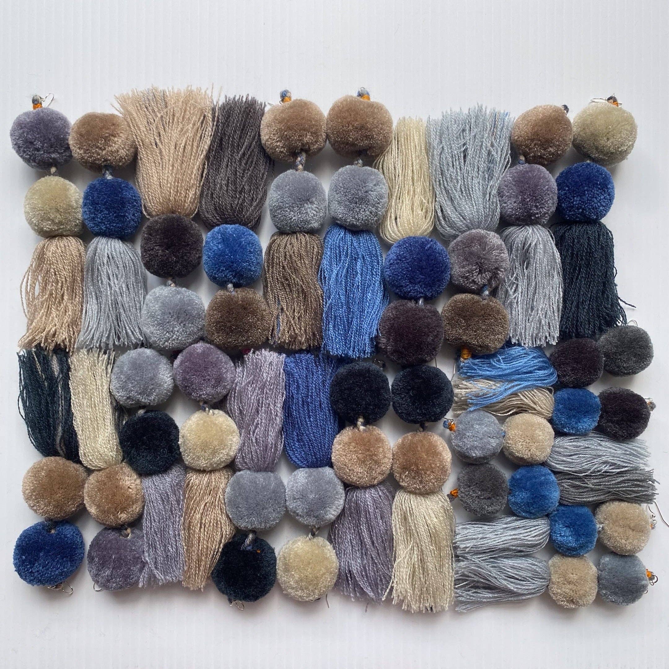 SWIETstuff - Wholesale Dangle Earrings - surprise POMPOM earrings - GRAYS2