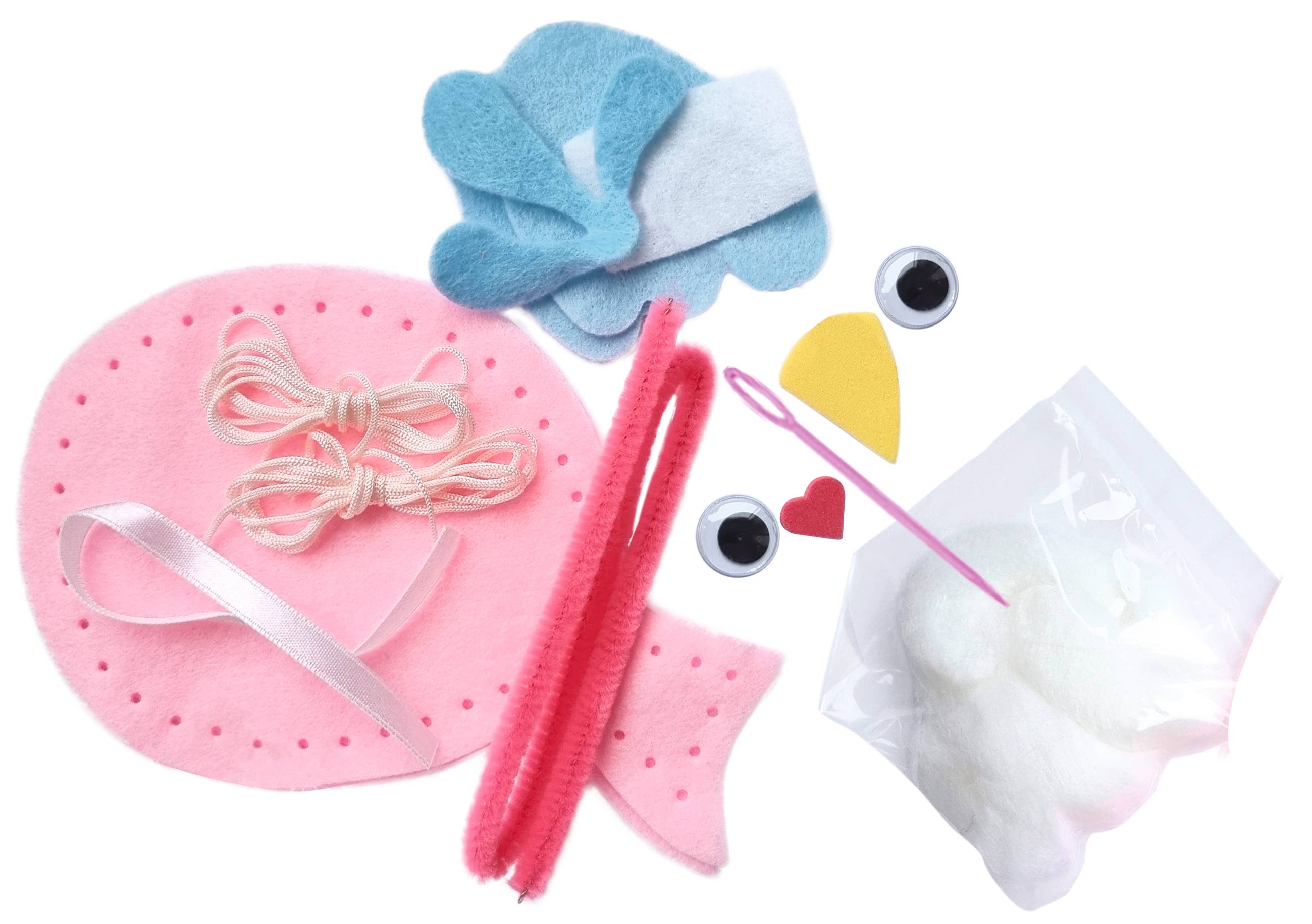 URSUS® / Buntpapierfabrik Ludwig Bähr GmbH & Co. KG - Wholesale DIY Craft Kit - Kids - Felt Set "Lucky Charm Bird"3