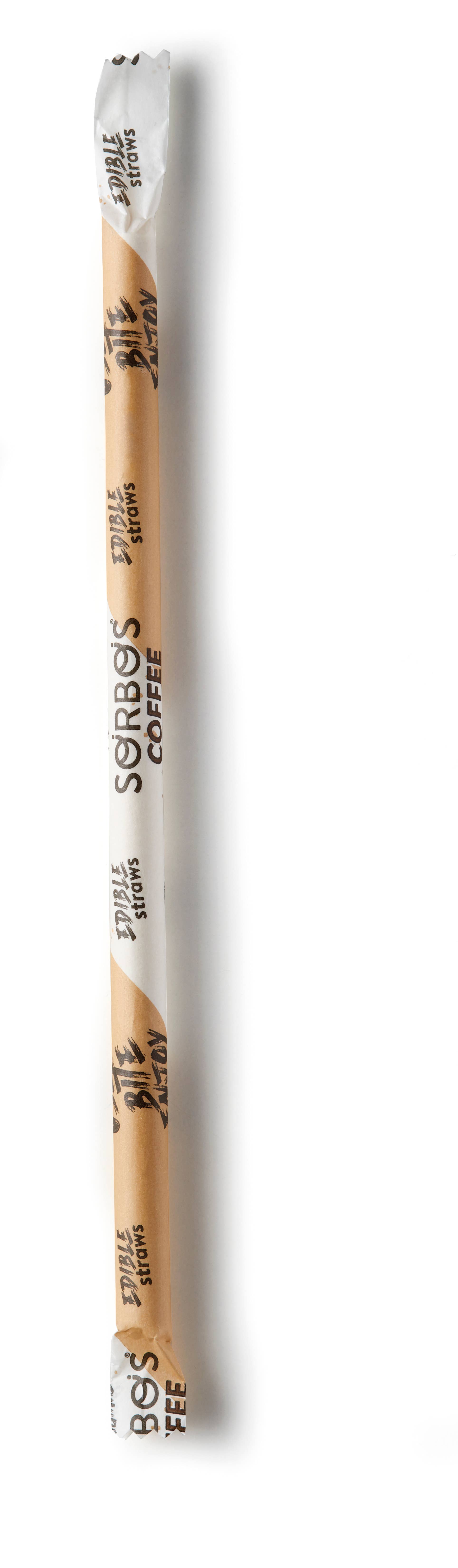 SORBOS Edible Straws - Wholesale Drinking Straw - SORBOS Coffee Flavour Edible Straws - Case of 2003