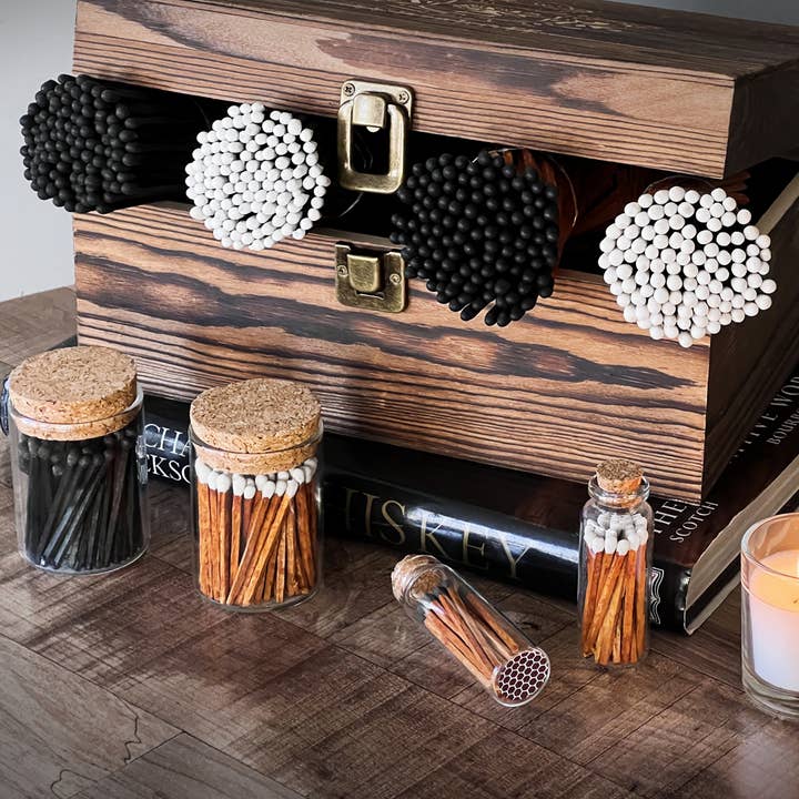 Thankful Greetings - Wholesale Matches - 2" Matches + Small Bottle - Color of Your Choice + Strikers31