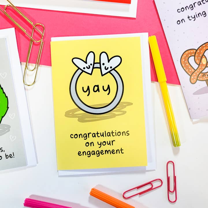 The Playful Indian - Wholesale Engagement Card - Yayyyy Congratulations On Your Engagement Card1