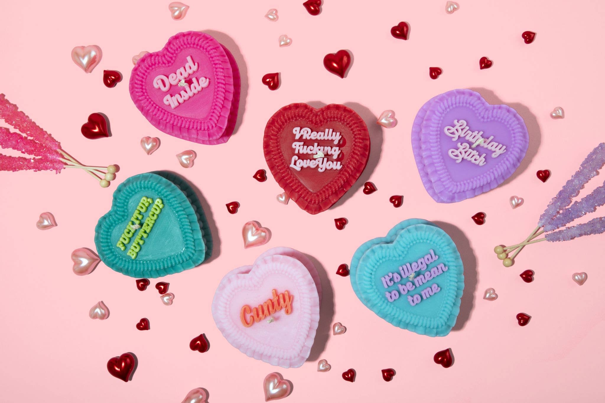 FUN CLUB – wholesale Novelty candle – Fuck It Up Buttercup Heart Candle (gift for women, funny)4