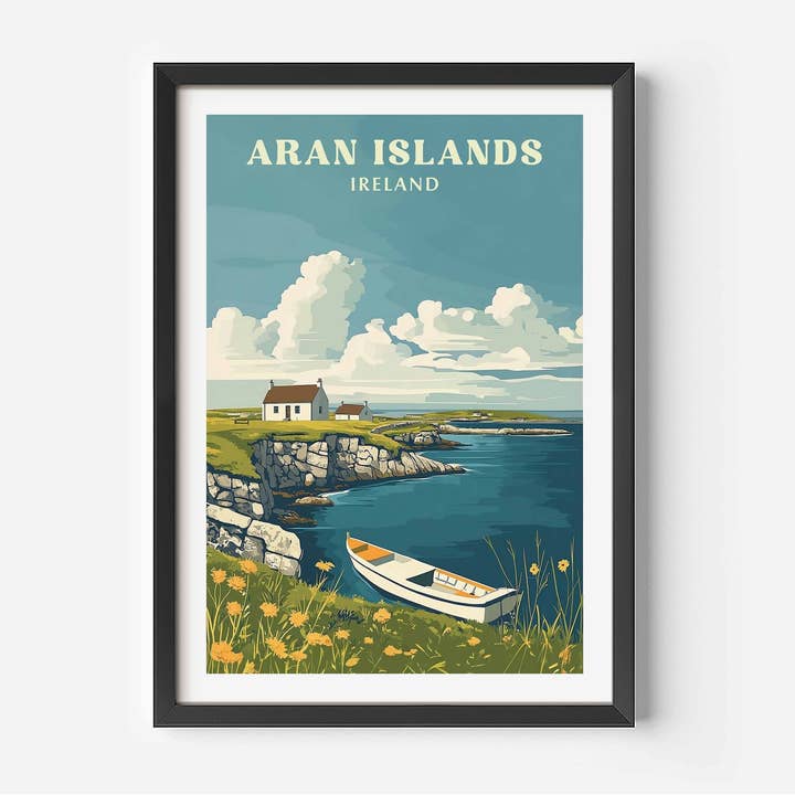 Stampa delle Isole Aran A4 per la vendita all'ingrosso da parte di Breeze & Bubbles