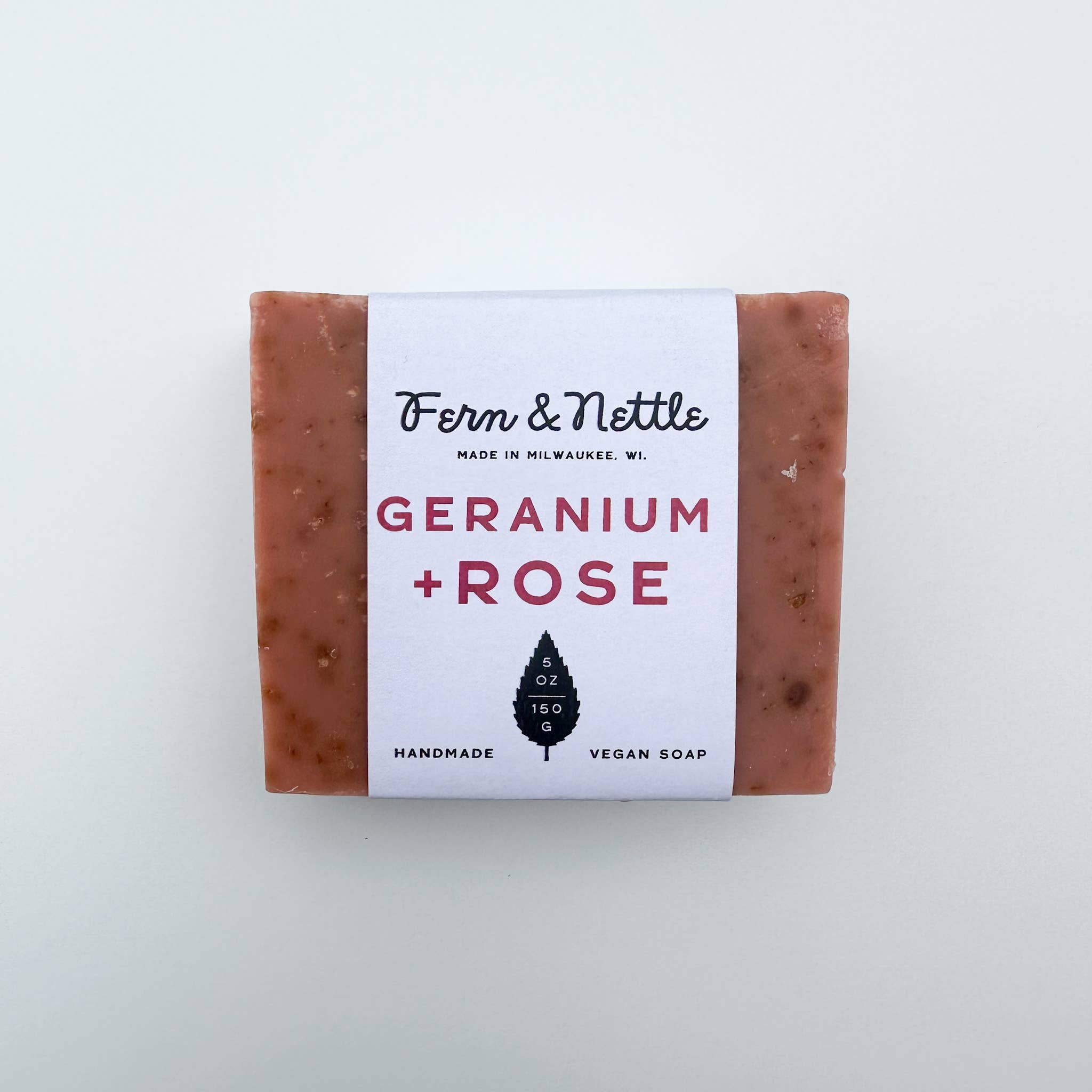 Fern and Nettle - Wholesale Bar Soap - Geranium+Rose Vegan Cold-Process Soap0