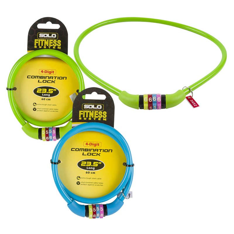 Deluxe Import Trading – wholesale Safety equipment – Combination Cable Lock- 23.5''0