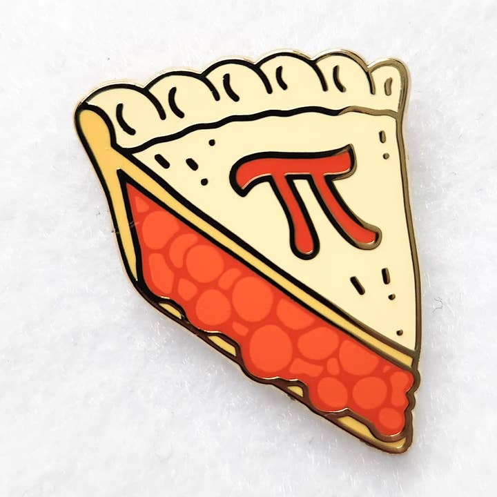 Enamel Pin - Pi Pie Slice Math for wholesale by The Crafty Physicist