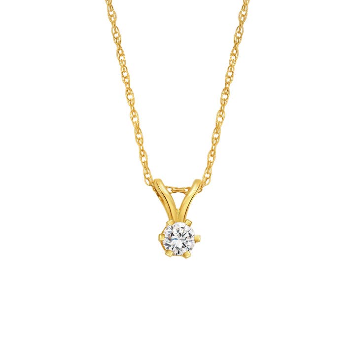 Diaz-Anhänger aus massivem 14-karätigem Gold mit Diamant für den Großhandel von La Kaiser