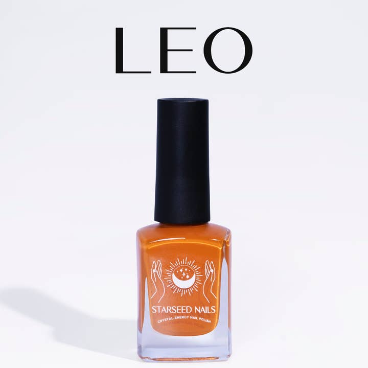 Vernis à ongles Leo 1 douzaine de vernis à ongles infusé de cristaux pour la vente par Starseed Nails