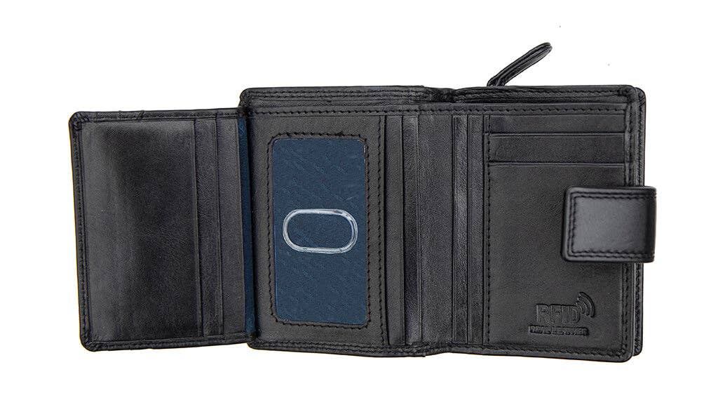 PRIMEHIDE - Vente Portefeuille – femme - Petit sac à main en cuir à trois volets Verona - 23113