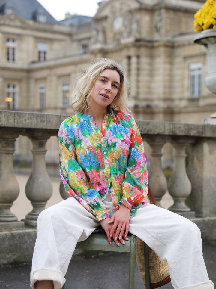 Frank & Dollys - Wholesale Button Down Shirt - Women's - Jardin Blouse8