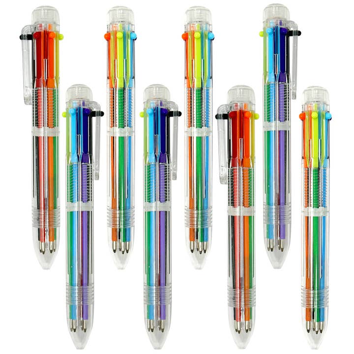 Wrapables.com - Wholesale Pen - Wrapables Multi-Color 6-in-1 Retractable Ballpoint Pens