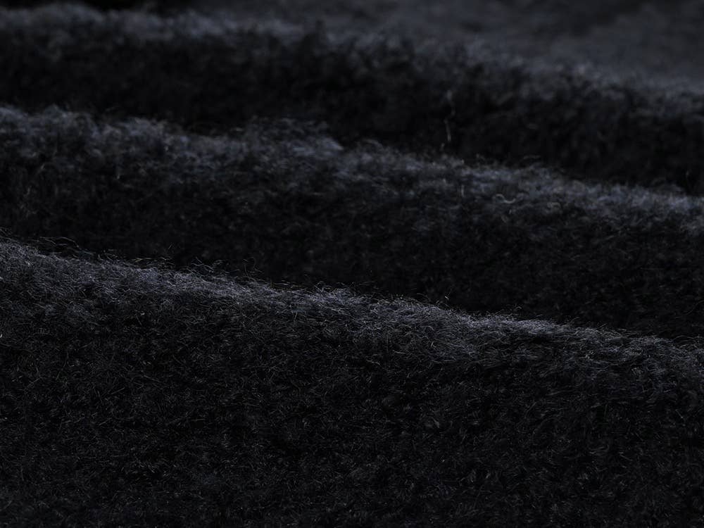 Color as pictures JK179 Navy Wool V-Neck Knit Top with Contrast Collar for wholesale on Faire8