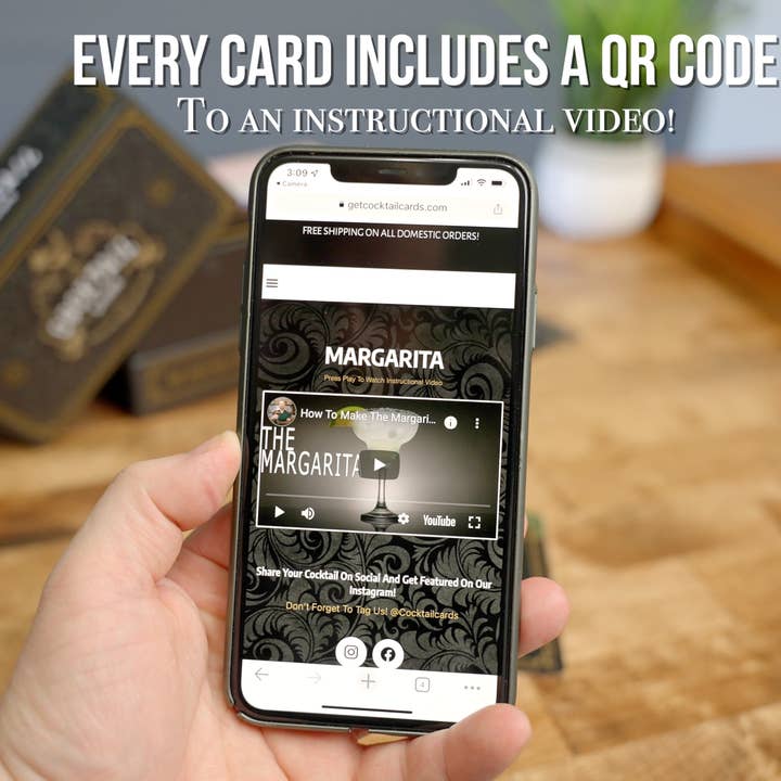 Cocktail Cards - Wholesale Card Game - Cocktail Cards - 100 Cocktail Flashcards