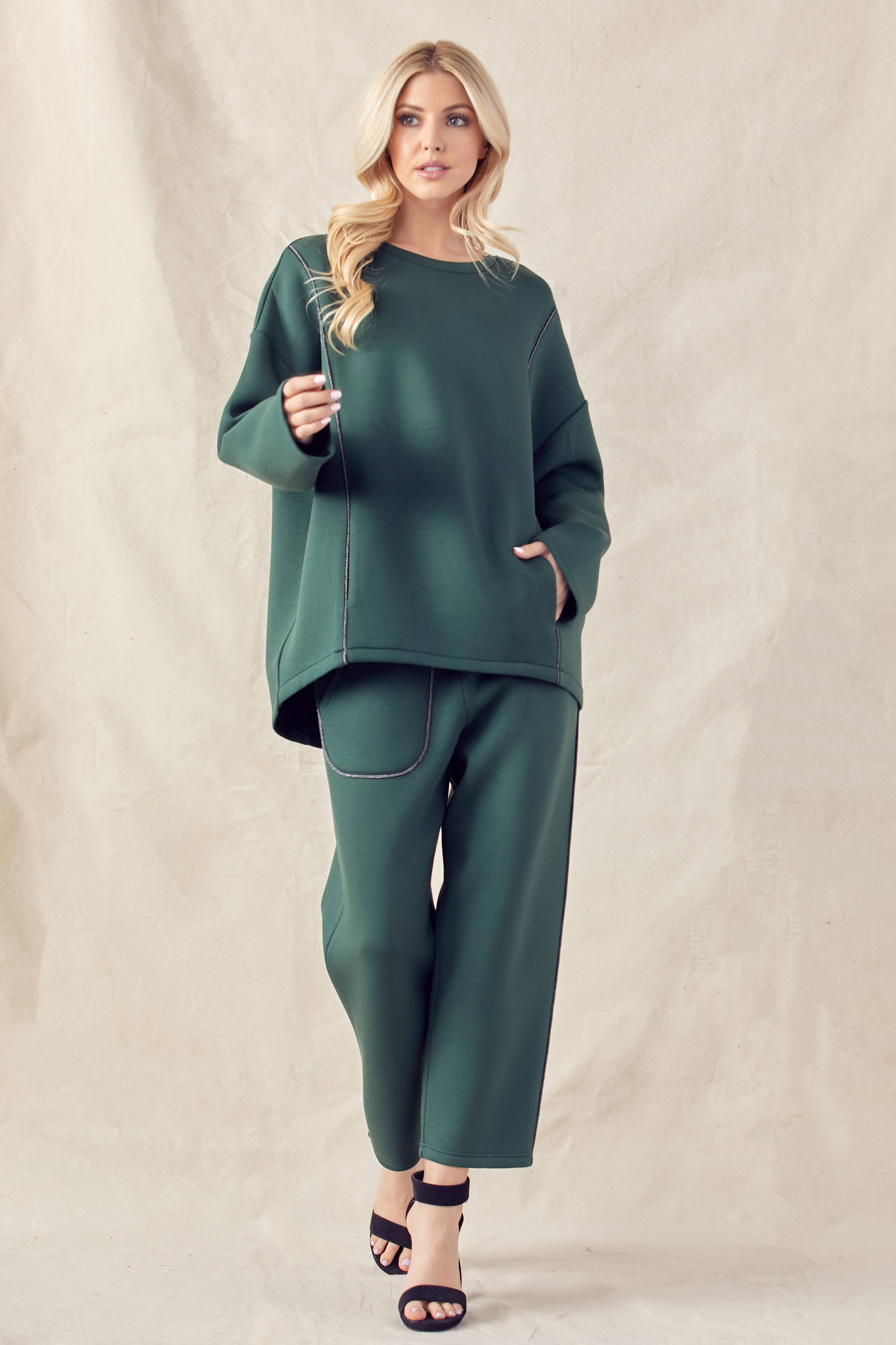 Joh Apparel – Großhandel Hose – Damen – Kelti Stretch Französische Scuba-Strickhose4