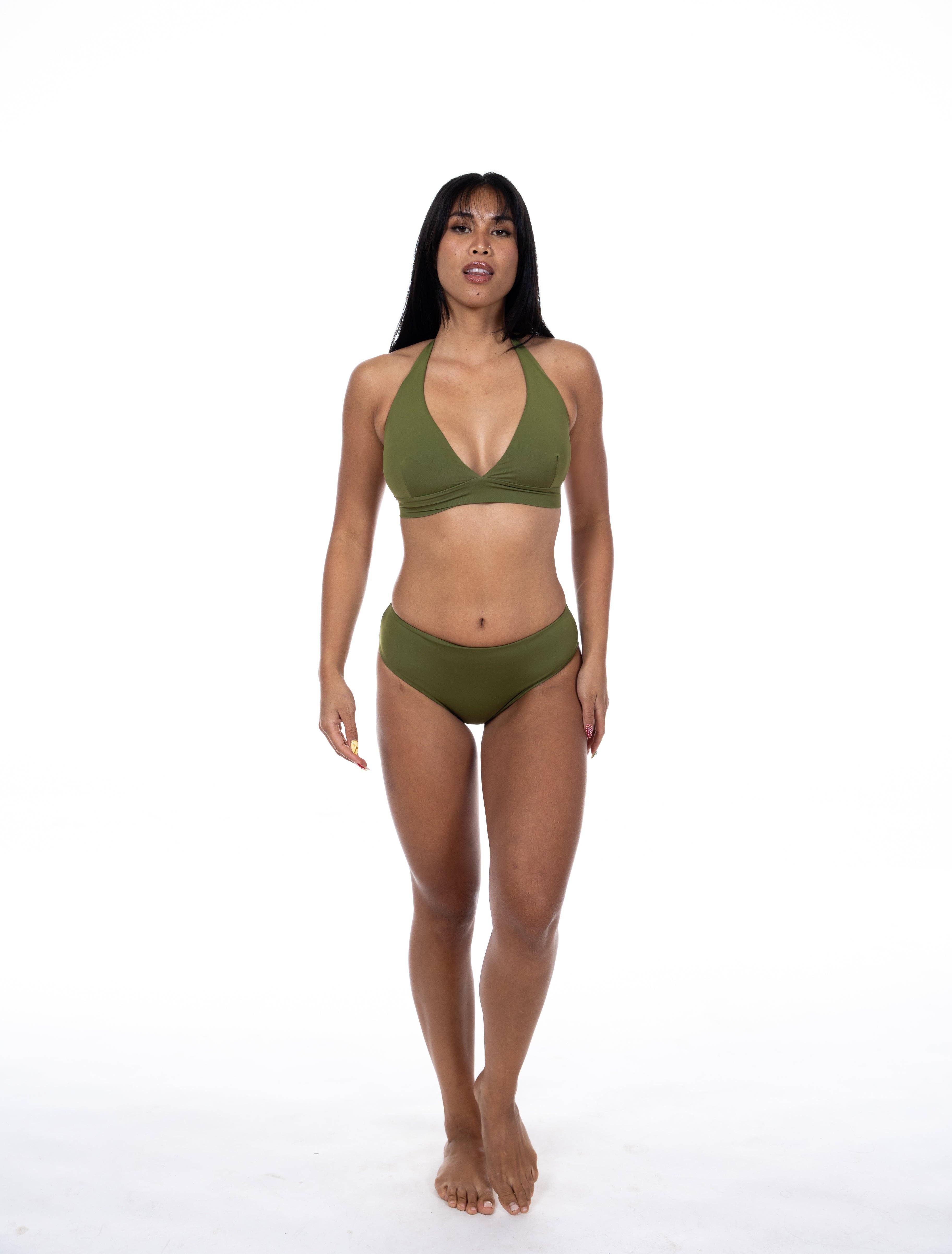 Maui Girl - Wholesale Swim Bottoms - Women's - Makena Bottoms in Hana Green1