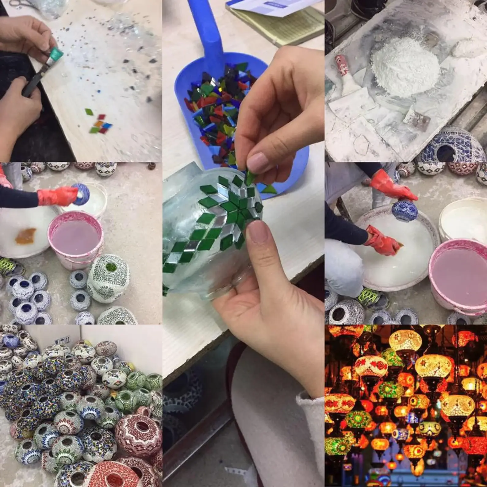 Turkish Lamp Depot - Vendita all'ingrosso Lampada da scrivania/d'accento - Lampada a mosaico cigno turco4