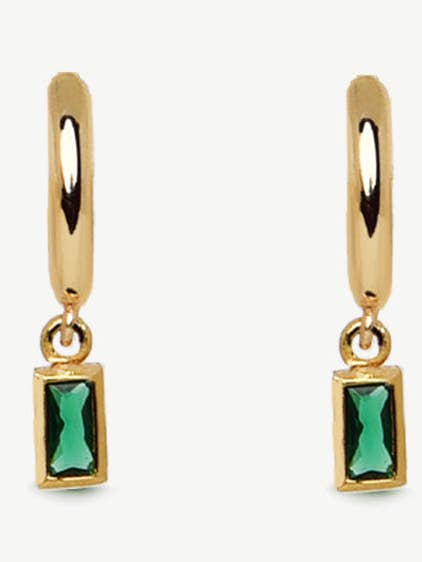 Bernstein-Creolen Hoops plattiertem 925er Silber für den Großhandel von MESH