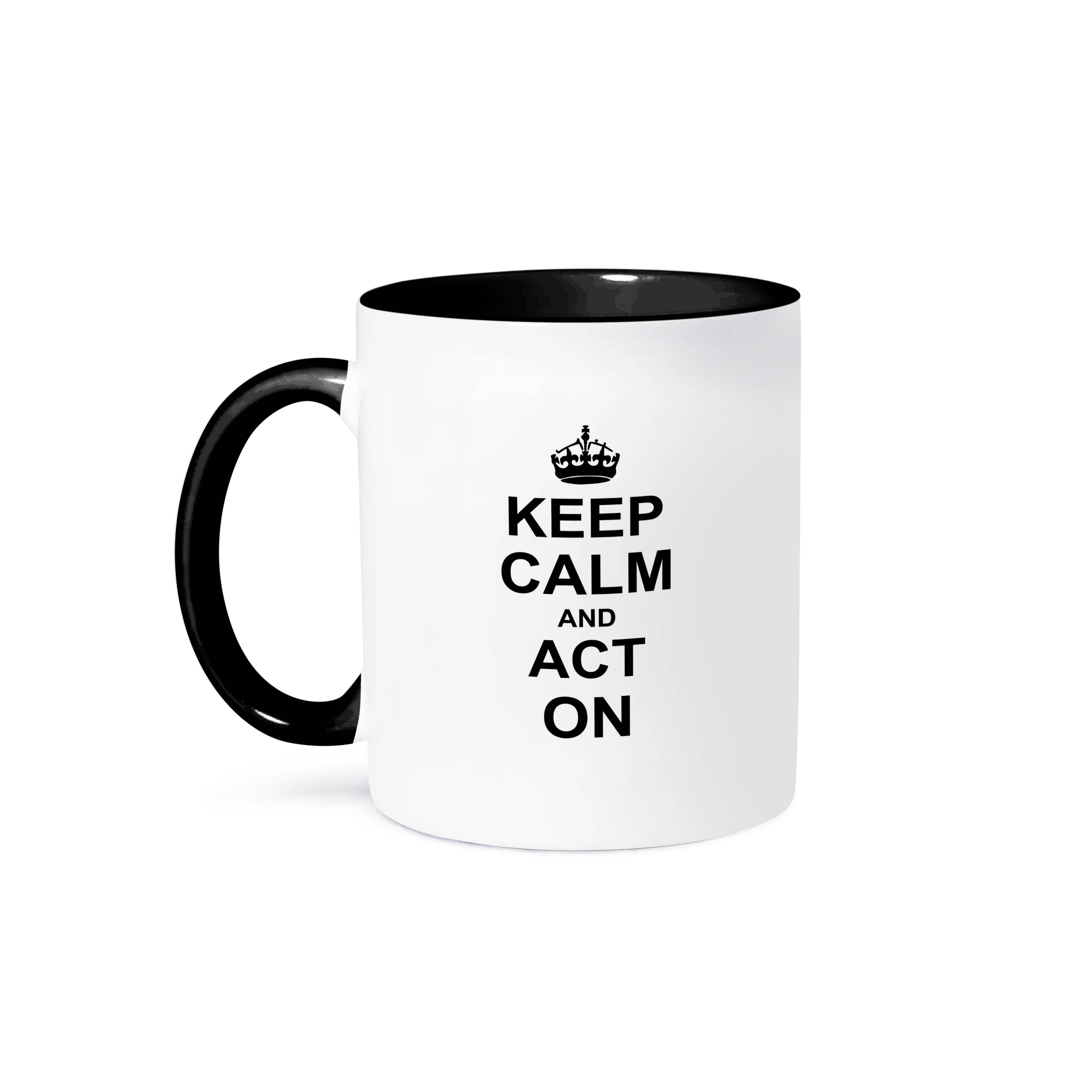 3dRose – Großhandel Kaffeebecher – 3dRose, Ruhe bewahren und weiterspielen - humorvolles Geschenk für einen Schauspieler, eine Schauspielerin, einen Schauspielcoach oder einen Theater- und Dramalehrer, Tasse0