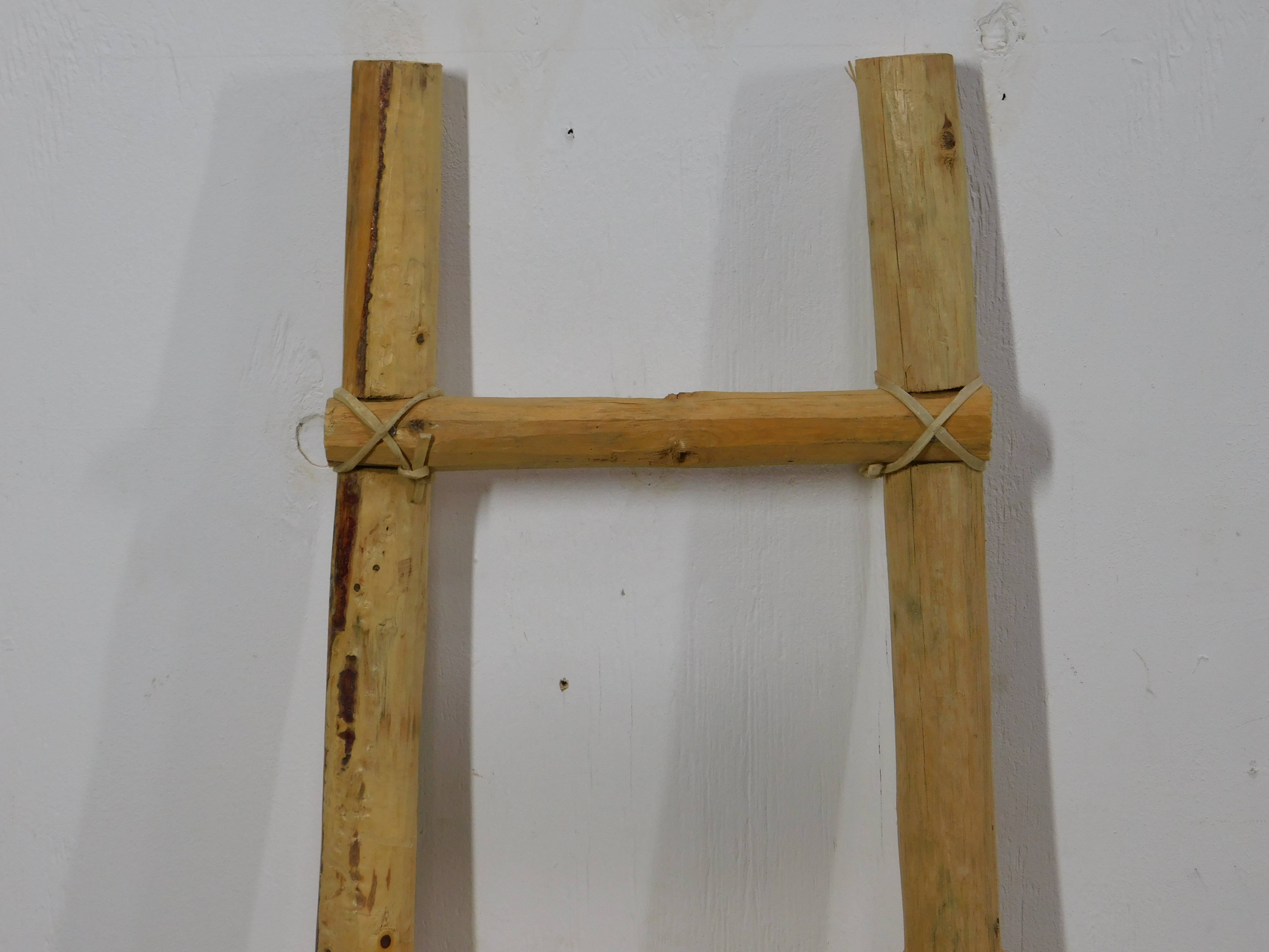 My Amigos Imports - Wholesale Free Standing Shelf - Great Buy-#6-Blanket Wood Kiva Ladder-Farmhouse-4ft-Rustic2